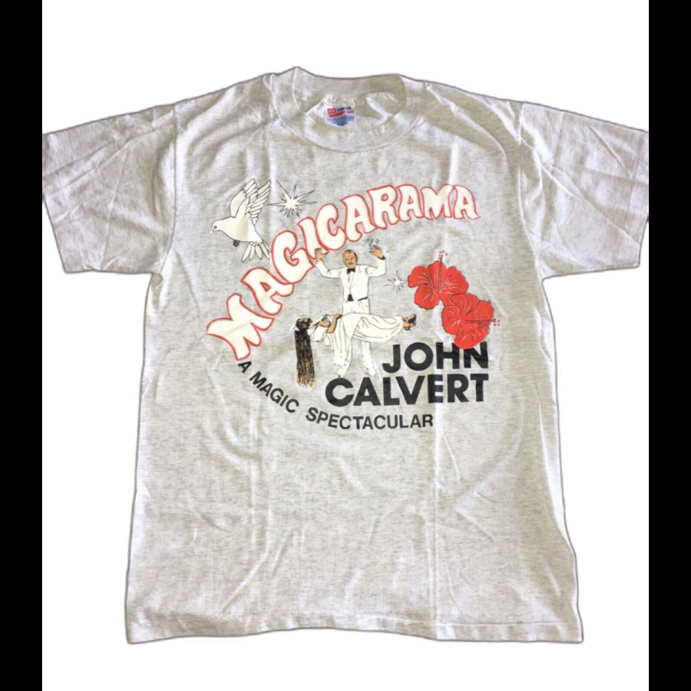 Magic Spectacular Magician John Calvert T Shirt Single Stitch Rare Medium